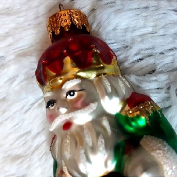 Vintage Ornament German Glass 3.5" St. Nicklaus - Picture 4 of 9